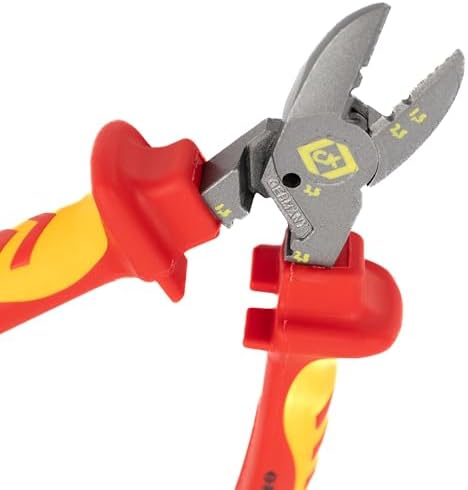 C.K RedLine VDE CombiCutter3 160mm – Heavy Duty Electrician’s Side Cutter, Stripper, Bender & Screw Shear – 2025 Edition (T39083A 160)